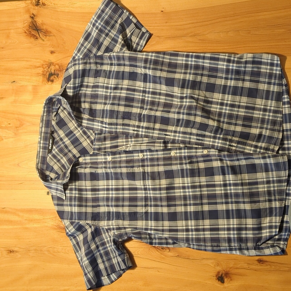 Medium Blue Rohan Short Sleeve Button Up